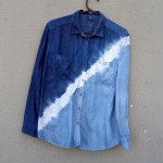 Anko Recycled Linen and Viscose Indigo Dyed Shibori Shirt