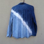 Anko Recycled Linen and Viscose Indigo Dyed Shibori Shirt