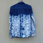 Espirit brand Recycled Cotton Indigo Dyed Shibori Shirt