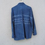 Indigo Dyed Shibori Cotton Shirt