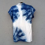 Viscose Indigo Dyed Shibori Shirt