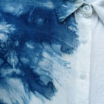 Viscose Indigo Dyed Shibori Shirt