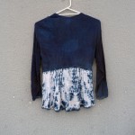 Natural Indigo Dyed Zara brand Shibori Cotton Blouse