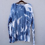 100% Cotton Country Road Indigo Dyed Shibori Pullover