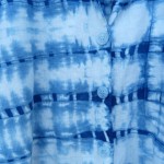 Cotton On Brand Recycled Linen and Viscose Indigo Dyed Shibori Shirt