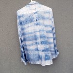 Zara Basic Z1975Brand 100% Cotton Indigo Dyed Shibori Shirt