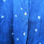 Venroy Brand 100% Linen Indigo Dyed Shibori Shirt