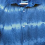 yd. Brand 100% Linen Indigo Dyed Shibori Shirt