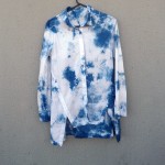 Natural Indigo Dyed brand Shibori Shirt