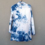 Natural Indigo Dyed brand Shibori Shirt