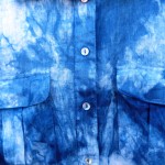 H&M Recycled Linen Indigo Dyed Shibori Shirt