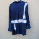 Cotton Indigo Dyed Shibori Shirt