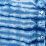 Viscose Indigo Dyed Shibori Shirt