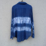  100% Cotton Indigo Dyed Shibori Shirt