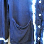  100% Cotton Indigo Dyed Shibori Cardigan