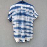  Gap brand Silk Indigo Dyed Shibori Shirt