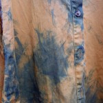 Jeans West Brand Recycled Cotton Indigo Dyed Shibori Shirt