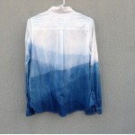 Fatface brand Cotton Indigo Dyed Shibori Shirt Size 12