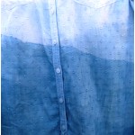 Fatface brand Cotton Indigo Dyed Shibori Shirt Size 12