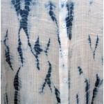 Indigo Dyed Shibori Shirt Size UK 8 USA 4 EU 36