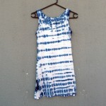 Indigo Dyed Shibori Singlet