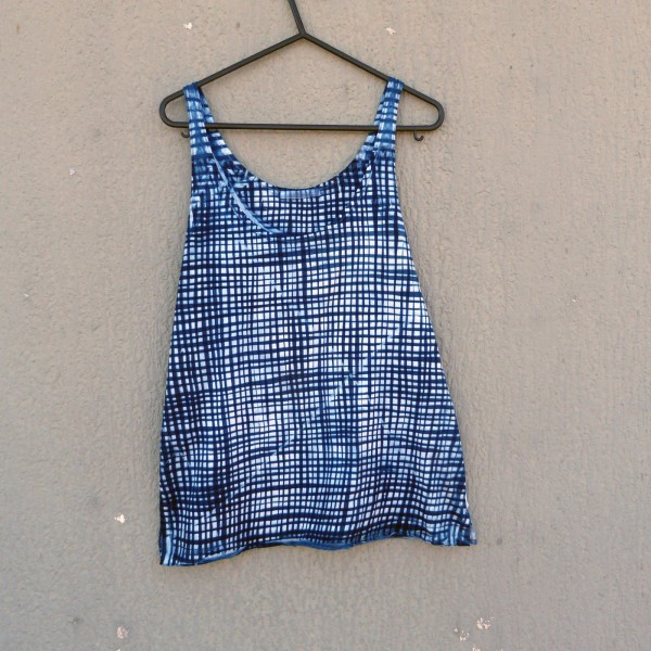 Indigo Dyed Shibori Singlet