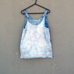 Indigo Dyed Shibori Singlet