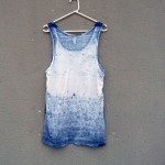 Indigo Dyed Shibori Singlet