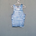 Indigo Dyed Shibori Singlet