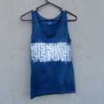 Indigo Dyed Shibori Singlet