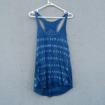 Indigo Dyed Shibori Singlet