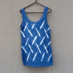 Indigo Dyed Shibori Singlet