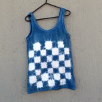 Indigo Dyed Shibori Singlet