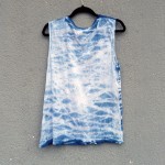 Indigo Dyed Shibori Singlet