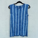 Indigo Dyed Shibori Singlet