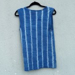 Indigo Dyed Shibori Singlet