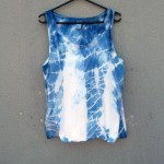 Indigo Dyed Shibori Singlet