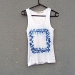 Indigo Dyed Shibori Singlet