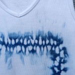 Indigo Dyed Shibori Singlet