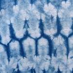 Linen and Viscose Tiger Lily brand Indigo Dyed Shibori Singlet