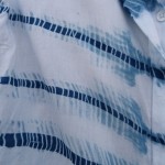 Emersons Brand 100% Viscose Indigo Dyed Shibori Shirt