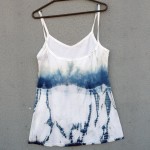 Short Dress Size S Organic Cotton Indigo Dyed Shibori 02