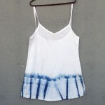 Short Dress Size M Organic Cotton Indigo Dyed Shibori 07