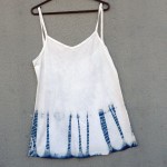 Short Dress Size L Organic Cotton Indigo Dyed Shibori 11