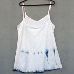 Short Dress Size L Organic Cotton Indigo Dyed Shibori 11