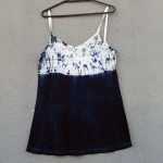 Short Dress Size M Organic Cotton Indigo Dyed Shibori 17