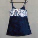 Short Dress Size S Organic Cotton Indigo Dyed Shibori 20