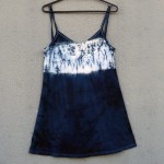 Short Dress Size S Organic Cotton Indigo Dyed Shibori 20