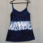 Short Dress Size S Organic Cotton Indigo Dyed Shibori 21