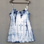 Short Dress Size S Organic Cotton Indigo Dyed Shibori 22